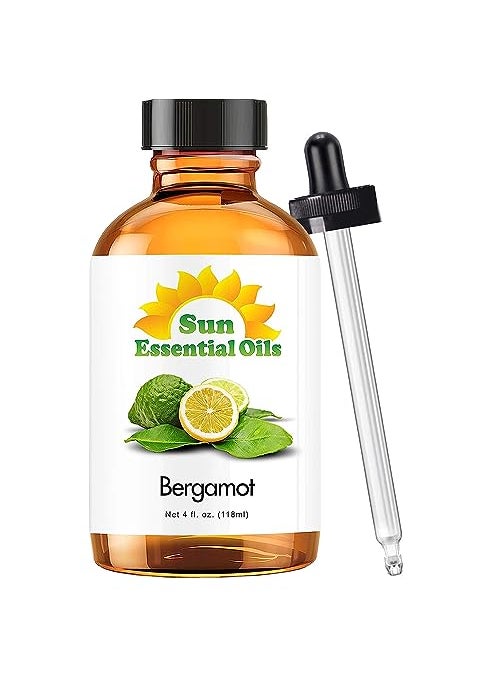 Sun Essential Oils - Sun Essential Oils Bergamot Essential Oil for Aromatherapy (4 Fluid Ounces) - Image 1