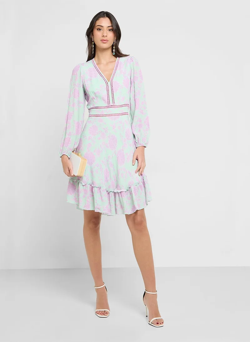That’s My Gal Floral And Lace Dress