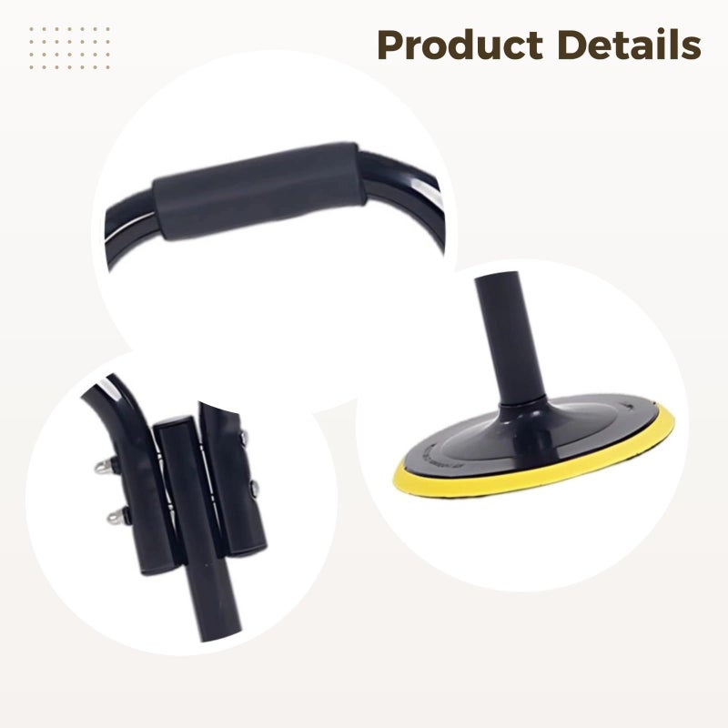 Adjustable Standing Assist Tool 600 Lbs Capacity Heavy Duty Metal Frame Anti Slip Base 4 Level Height Adjustment - Image 5