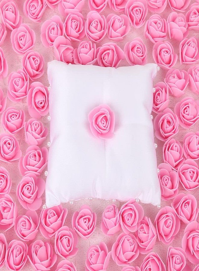 INSUNSIX 500pcs Mini Foam Rose Heads, Pink Artificial Flower Foam Fake Flower Bulk for DIY Crafts Wedding Bouquets Baby Shower Centerpieces Floral Arrangements Party Tables Home Decorations(Pink) - Image 4