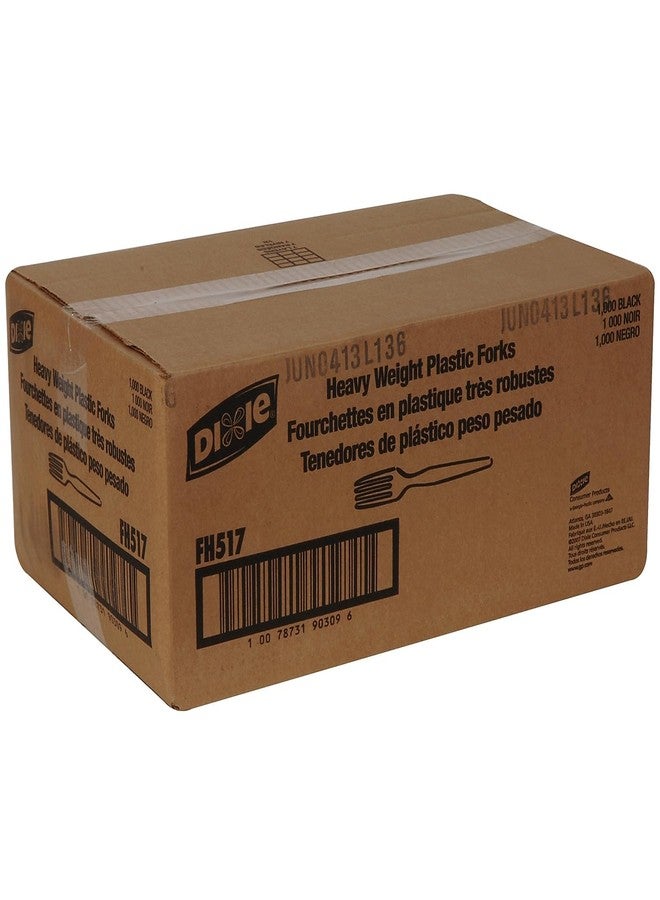 Dixie® Heavyweight Forks, Black, Carton Of 1,000 Forks - Image 5
