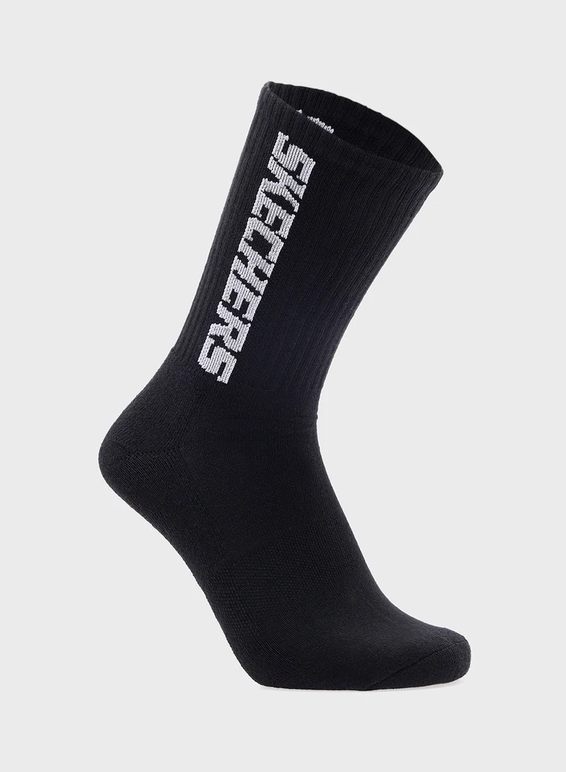 سكيتشرز 3 Pack Terry Crew Socks