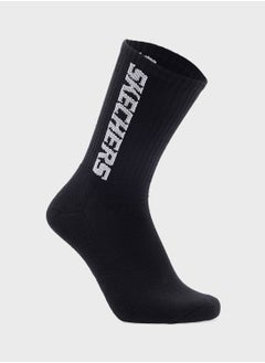 SKECHERS 3 Pack Terry Crew Socks  - Image 3