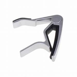 Mustang One Handed Trigger Guitar Metal Capo Quick Change For Ukulele, Electric And Acoustic Guitars (Silver) - Image 4