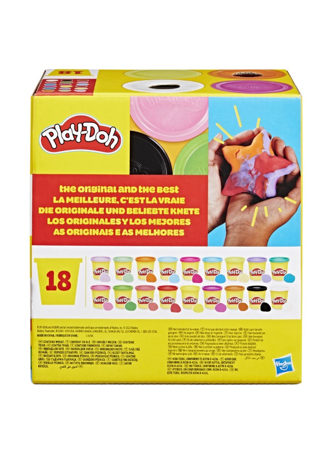 Play-Doh 18 Pack Imagine Anything Set, 3 Ounce Cans, Assorted Colors, Kids Arts & Crafts Toys for Girls & Boys 2+ - Image 2