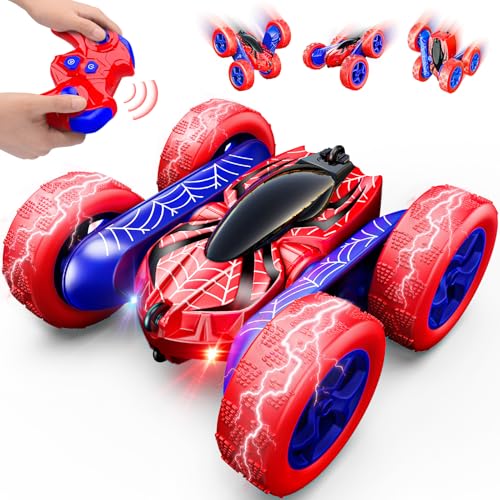Excitobo Toys for Boys 46360 Rotating 24GHz Fast Stunt Rechargeable 4WD Remote Control Car Boy Toys for Age 46 57 68Outdoor Toy RC Car Gifts for Birthday Chritmas Halloween Easter Boys Girls - Image 1