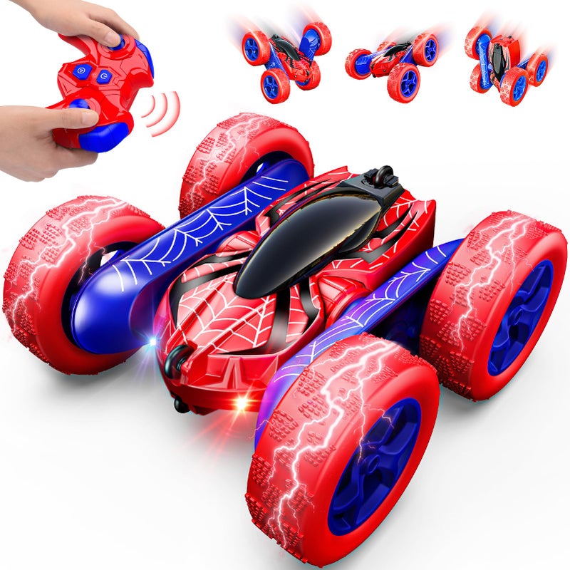 Excitobo Toys for Boys 46360 Rotating 24GHz Fast Stunt Rechargeable 4WD Remote Control Car Boy Toys for Age 46 57 68Outdoor Toy RC Car Gifts for Birthday Chritmas Halloween Easter Boys Girls - Image 3