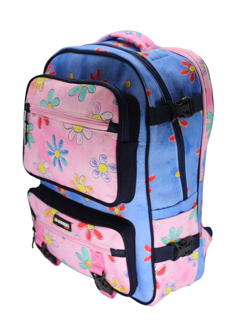 Gharibo Bags School Backpack Model 34 Flowers  - Image 3