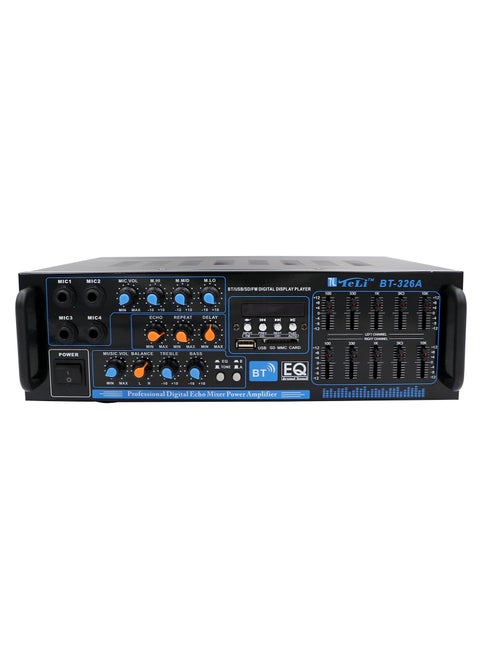 Teli Professional Digital Echo Mixer Power Amplifier, Black