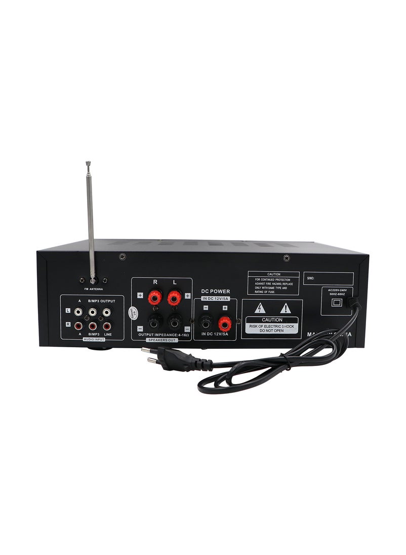 Teli Teli Professional Digital Echo Mixer Power Amplifier, Black  - Image 4