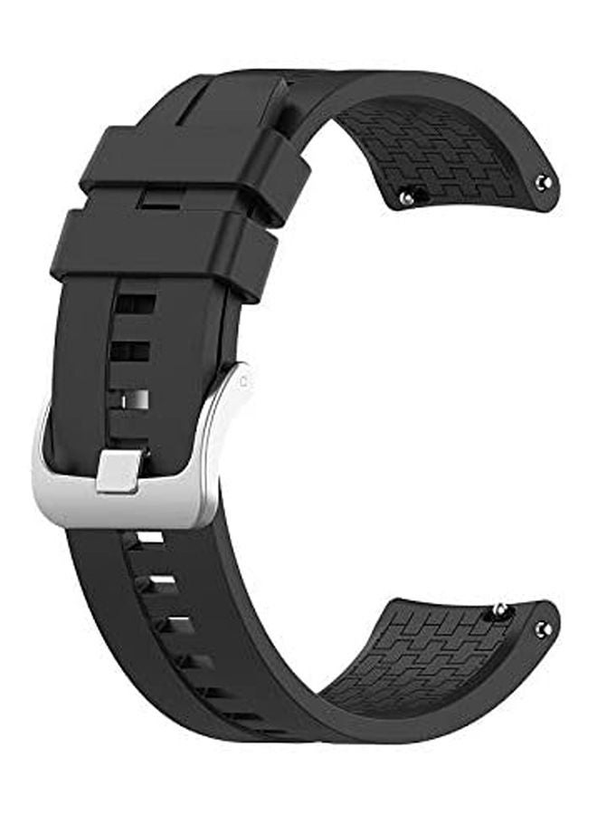 NIBEMINENT Soft Silicone Replacement Strap Wristbands for Huawei watch GT2 Pro Smart Watch Black - Image 1