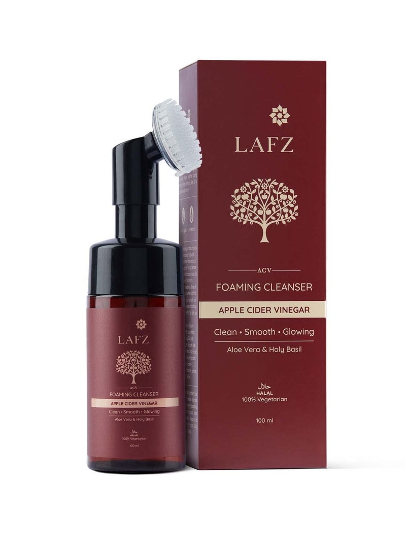 Lafz Apple Cider Vinegar Foaming Face Wash With Built-In Deep Cleansing Brush For Men & Women, 100 ml - pzsku/Z2A1AA838F5F24D21EB68Z/45/_/1740662866/d69b53be-143a-448b-a3f6-cdef9ae387f2