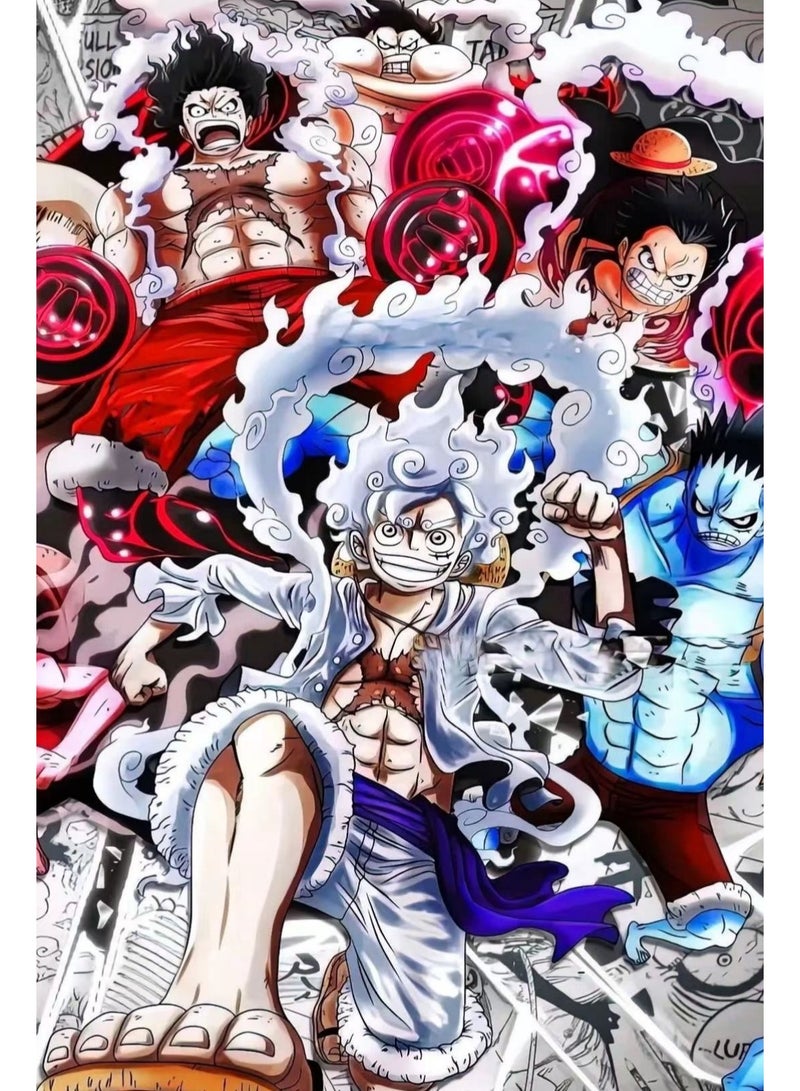 EBMINI One Piece King Puzzle Cartoon Welfare 1000 Pieces With Photo Frame 