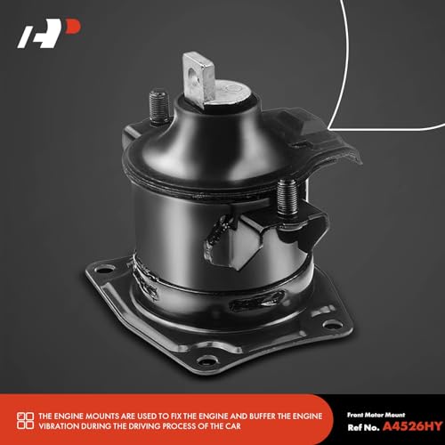 A-Premium 6PCS Engine Motor Mount Transmission Mount Suspension Mount Set Compatible with Acura TL Base Type-S 2007 2008, Automatic Transmission - Image 4