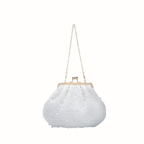 Lino Perros Texas Nora Pearl White Clutch - Image 1