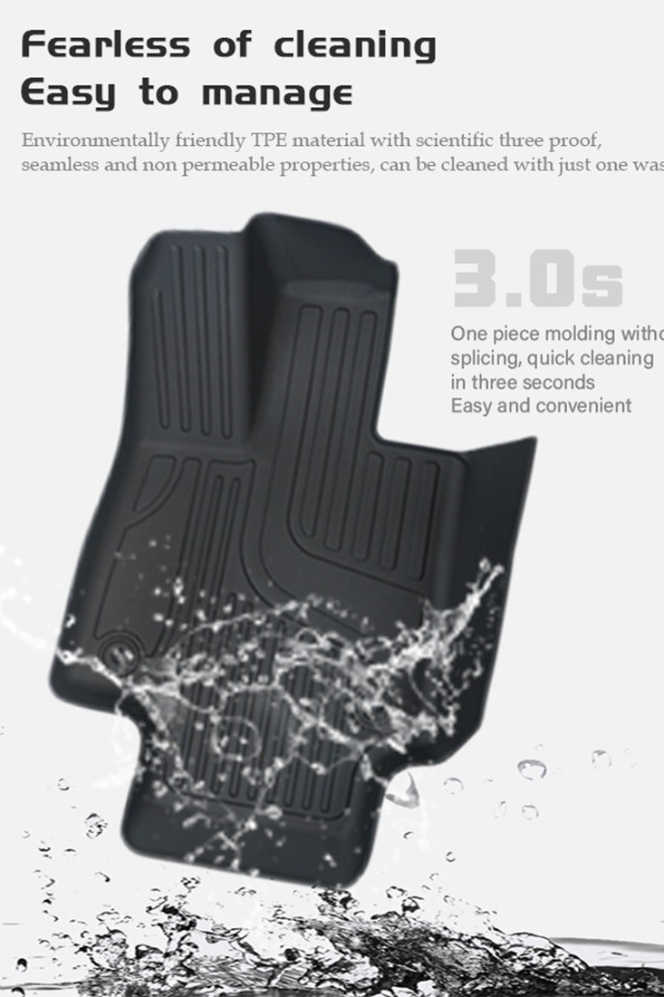 Car Foot Pad, suitable for 2020-2025 Toyota RAV4 gasoline car car foot pad, wear-resistant, easy to clean, high-end, material: TPE. - Image 5