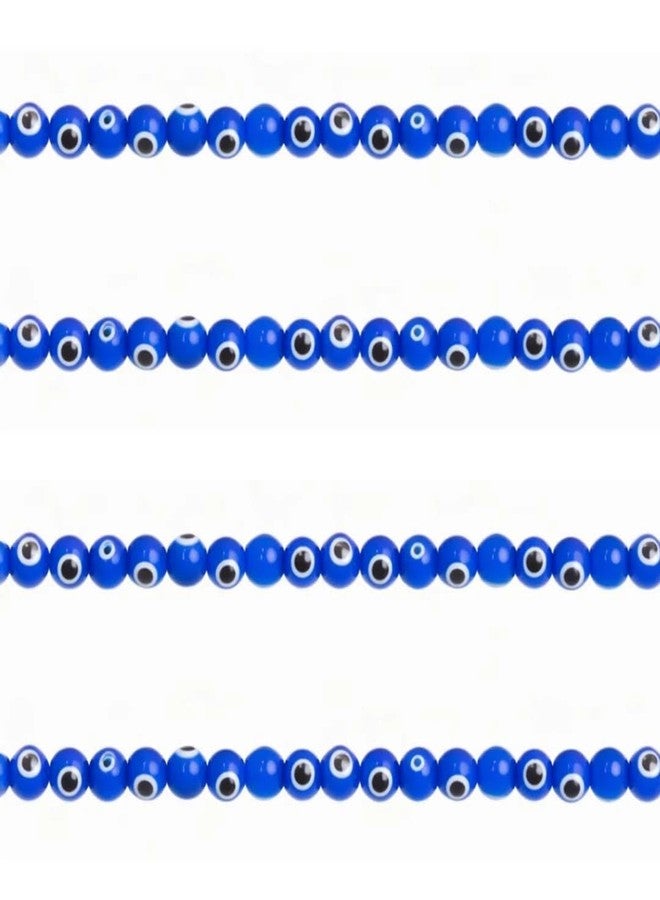 Satra Traders Evil Eye Glass Beads | Qty : 1 String | Size : 10mm-Approx 100pcs | GB97 - Image 1