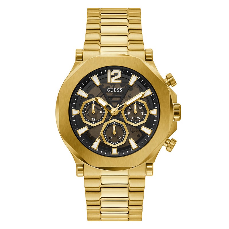 GUESS Men's Gold-Tone Quartz Watch GW0539G2