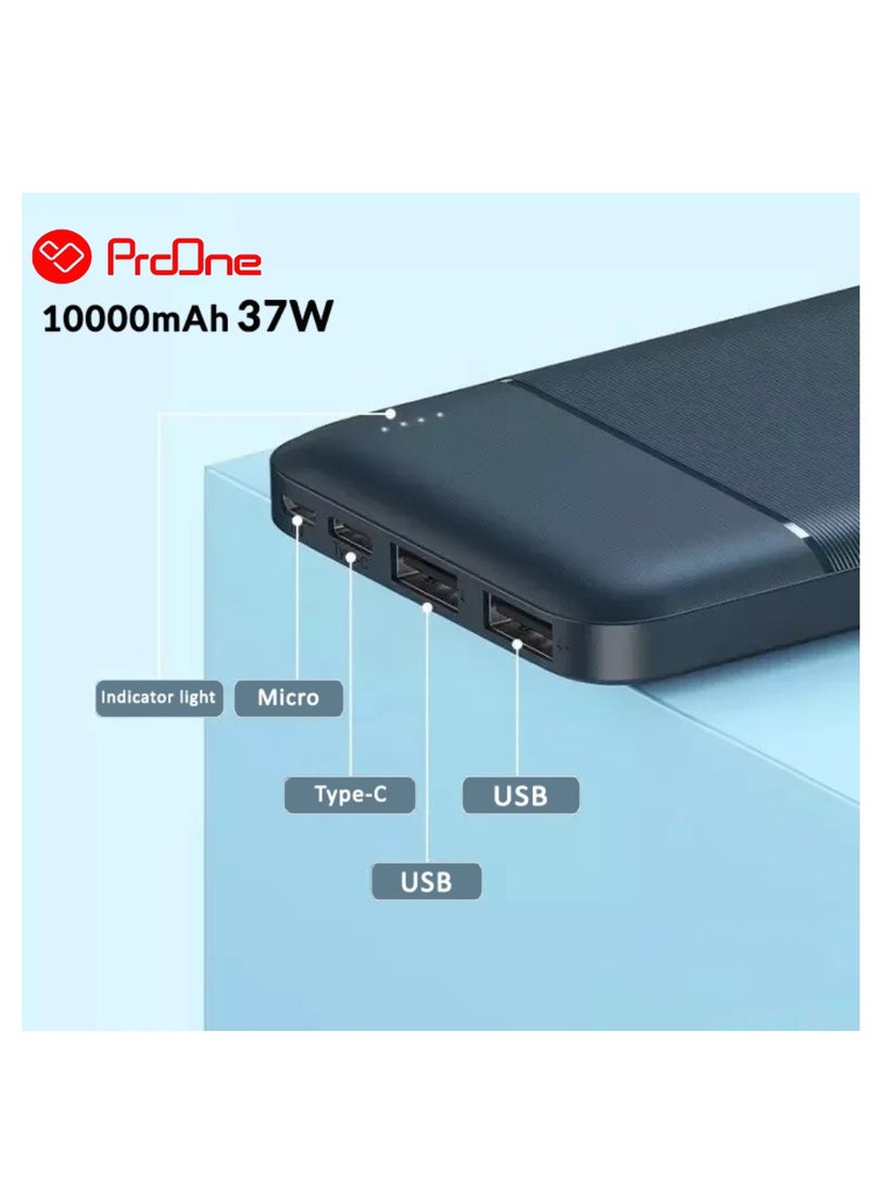ProOne ProOne PPB5114 10000mAh Portable Power Bank – 37W Fast Charging Pocket-Sized Companion  - Image 5