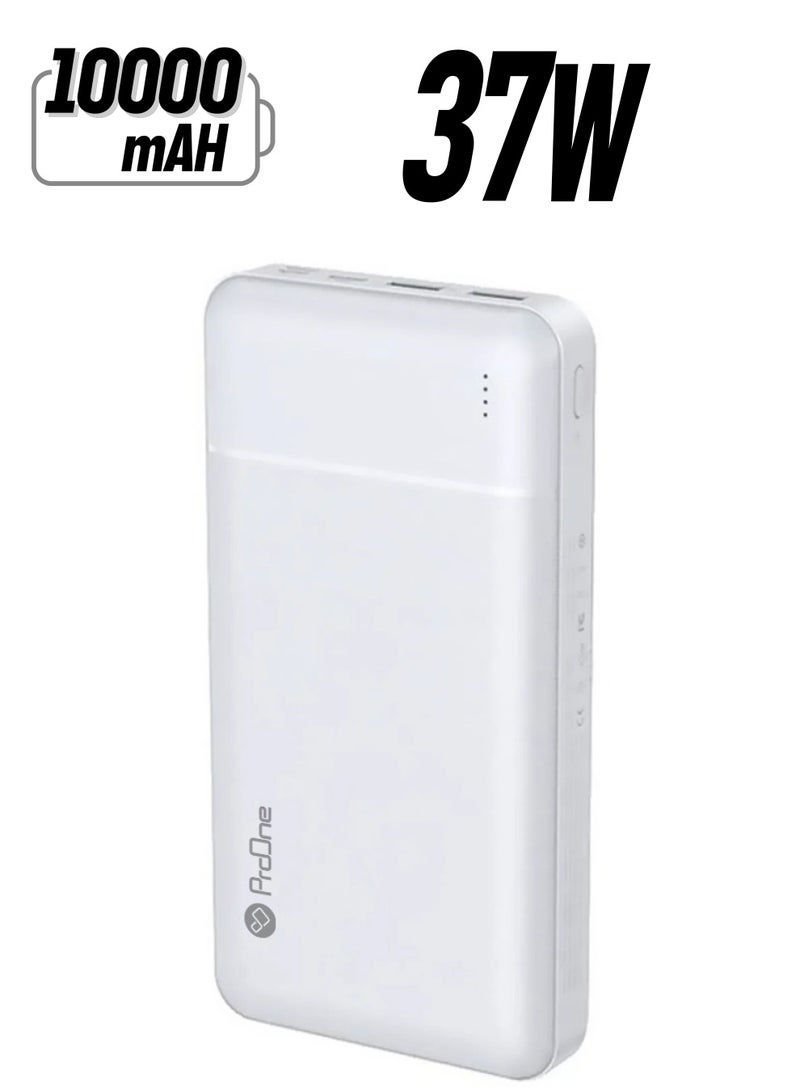 ProOne ProOne PPB5114 10000mAh Portable Power Bank – 37W Fast Charging Pocket-Sized Companion  - Image 1