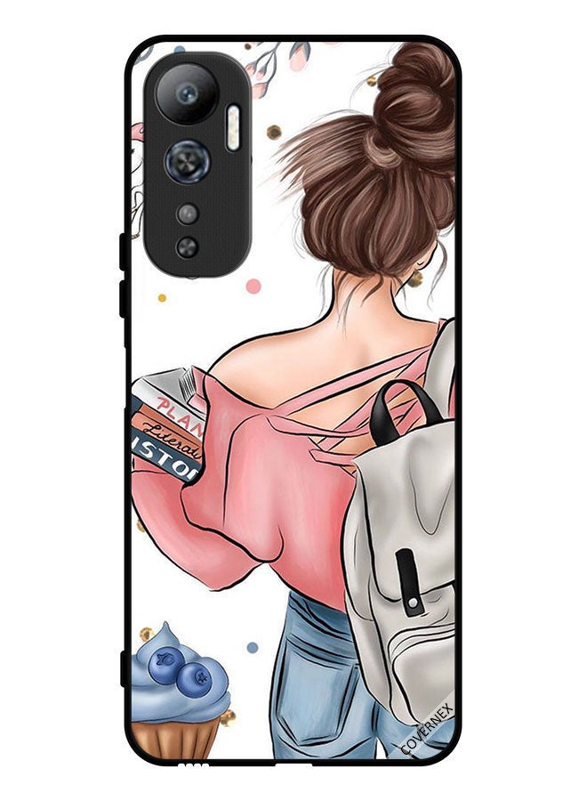 Covernex Protective Case Cover For Infinix Hot 20 Books In Girl Hand Art - Image 1