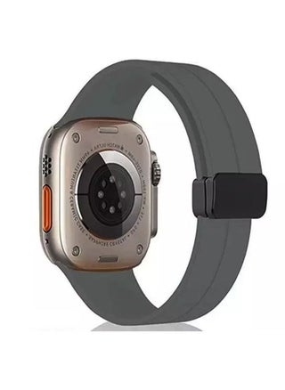 High Quality Silicone Band iWatch Sports Strap with Magnetic Lock for Apple Watch 44mm 45mm and Ultra 49mm 8 SE 7 6 5 Grey - pzsku/Z2A1B0B253B339DA6B6A7Z/45/_/1702831372/6d6d609f-a442-4172-a671-7f7fb395b3f4