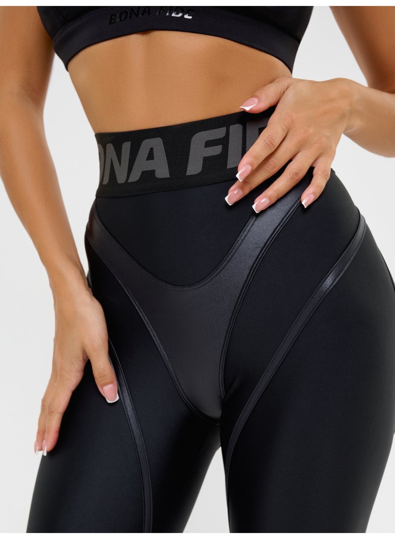 Bona Fide Bona Fide Premium Quality Leggings for Women with Unique Design and Push Up - High Waisted Tummy Control Legging  - Image 4