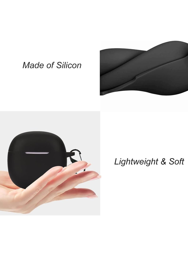 Earphone Protective Case Suitable For Honor Earbuds x6 Cover Shockproof Shell Washable Silicone Housing Anti Dust Sleeve Frame (Black)  - Image 5