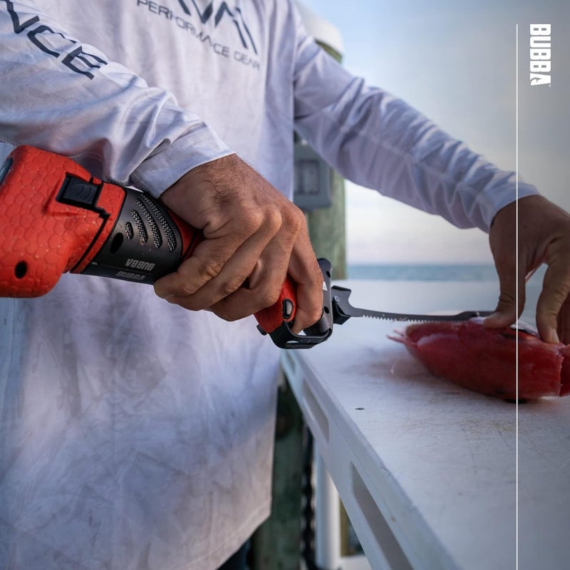 Bubba E-STIFF Electric Fillet Blade with Ti-Nitride Coated Hollow Stainless Steel Non-Stick Reciprocating Construction for Fishing and Outdoors - Image 5