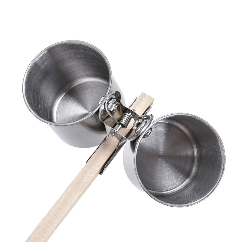 TBWHL Parrot Feeding Cups Hanging Pet Animal Stainless Steel Birdcage Bowls Bird Bowls for Cage Parakeet Bird Cage Accessories Suitable Small and Medium Bird S - Image 4