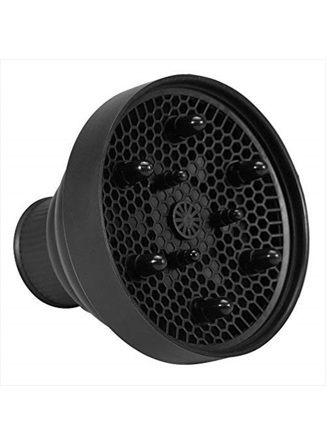 ZERONE Bonnet Hood Hair Dryer Attachment, Hood Bonnet for Hand Held Hair Dryer Hair Blower Diffuser Foldable Cover Styling Hairdressing Tool(Black) - Image 1