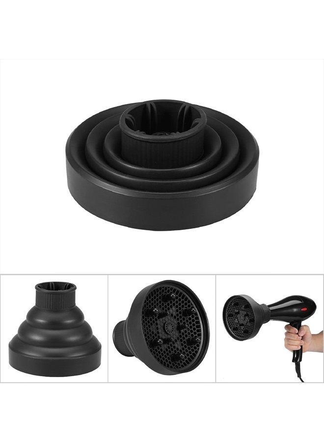 ZERONE Bonnet Hood Hair Dryer Attachment, Hood Bonnet for Hand Held Hair Dryer Hair Blower Diffuser Foldable Cover Styling Hairdressing Tool(Black) - Image 4