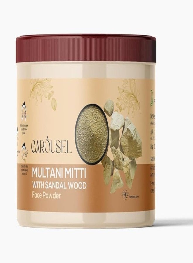 Truvic Carousel Natural Multani Mitti powder for Face - Natural Skin Cleanser & Oil Control | For Glowing, Clear & Healthy Skin (200 g (Pack of 2)) - Image 1