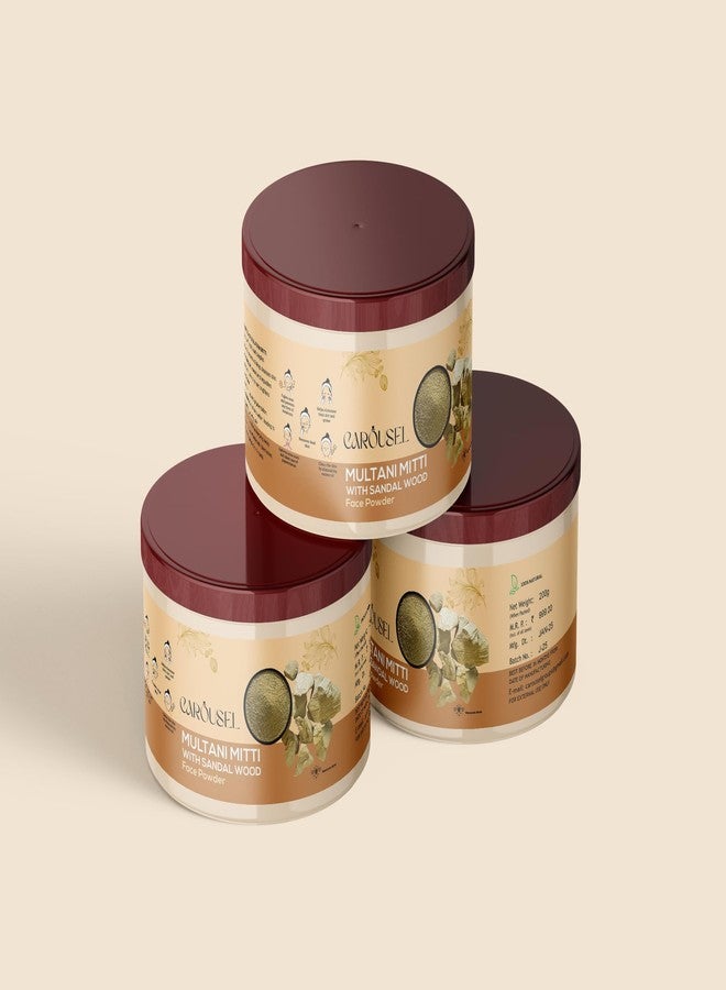 Truvic Carousel Natural Multani Mitti powder for Face - Natural Skin Cleanser & Oil Control | For Glowing, Clear & Healthy Skin (200 g (Pack of 2)) - Image 3