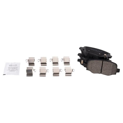 TRQ Rear Brake Pads Ceramic Compatible with 2015-2017 Chrysler 200 2014-2021 Jeep Cherokee - Image 1