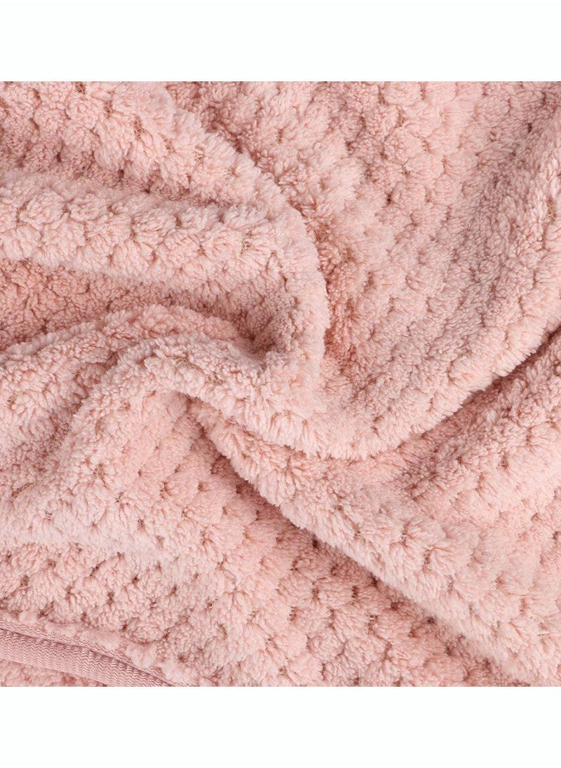 SYOSI Microfibre Hair Towel Turban Towel Dry Cap Quick Lady Superfine Fiber Bath Head Wrap 2 Pack  - Image 3