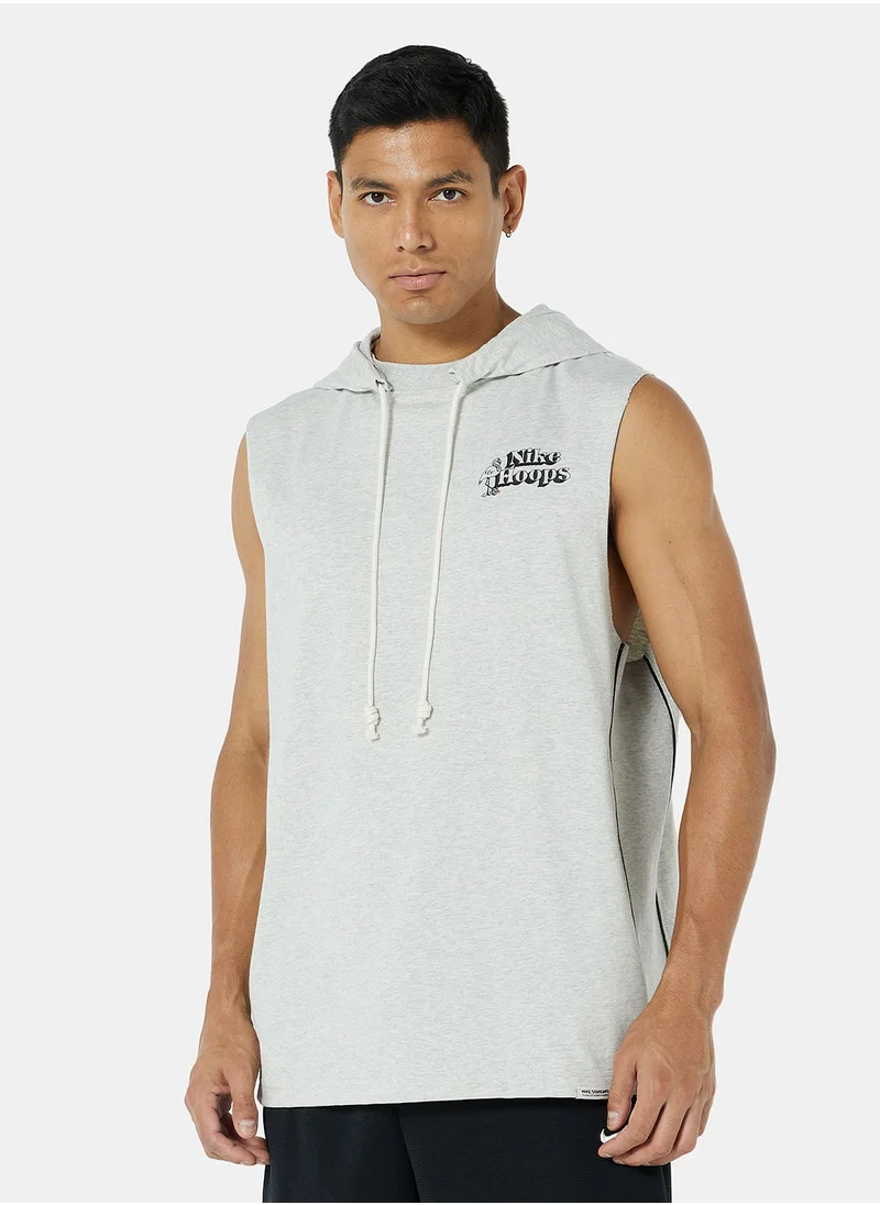 نايكي Dri-FIT Standard Issue Cut-Off Basketball Hoodie