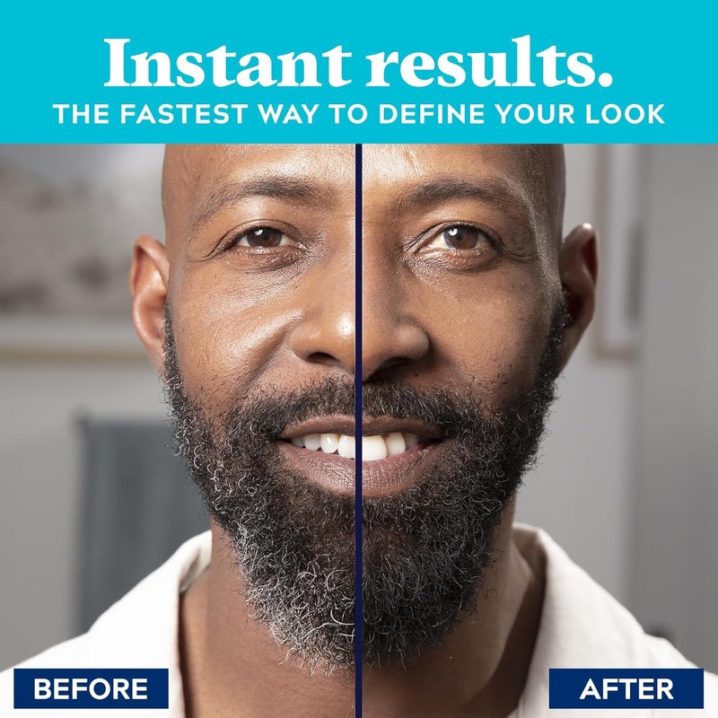 جست فور من Just for Men لون اللحية والحواجب، قلم تعبئة للمناطق الرقيقة وغير المتساوية، صبغة لمدة يوم واحد للحية والحواجب، يمكن استخدامها حتى 30 مرة، اللون أسود - Image 1