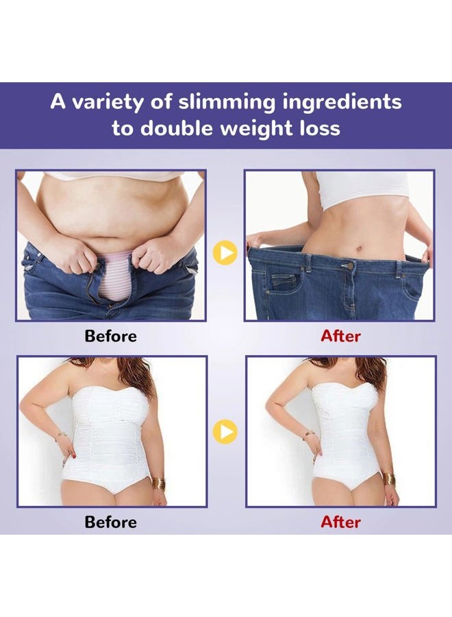 Grospe 2PCS Ginger Slimming Cream, Belly Firming and Fat Burning Gel for Navel, Arm, Leg - Weight Loss Skin Firming Moisturizing Massage for Cellulite, Soothing, Relaxing, Tightening & Slimming - Image 4