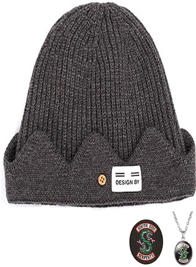 ROORUZ TOOBIT Jughead Jones Beanie Hat Riverdale Merchandise Riverdale TV Movie Adult Costume Cosplay Beanie Hat - Winter Knitted Hat for Men Women -Brown - Image 1