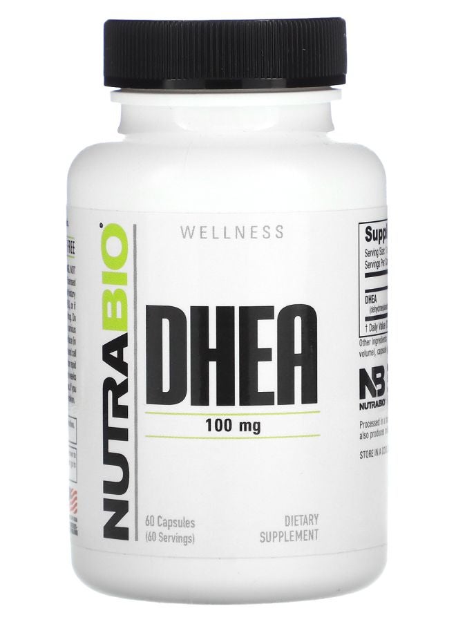 NutraBio DHEA 100 mg 60 Capsules
