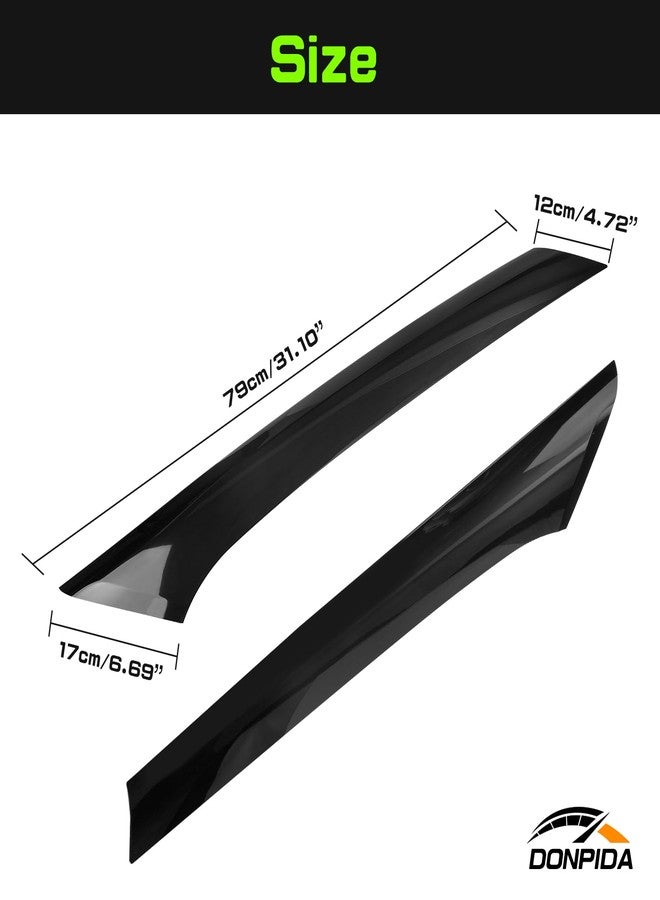 Donpida A Pillar Trim Molding Windshields A-Pillar Trim Panels Compatible with Ford Flex 2009-2019 Replacement for OE BA8Z7403145AA BA8Z7403136AA Decorative Panels Kit 2PCS A-Pillar Exterior Panel - Image 5