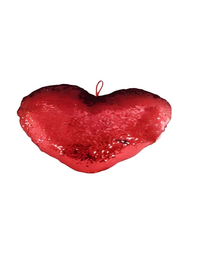 Madhoor Valentine's Day Sequin Heart Pillow 40 cm  - Image 1