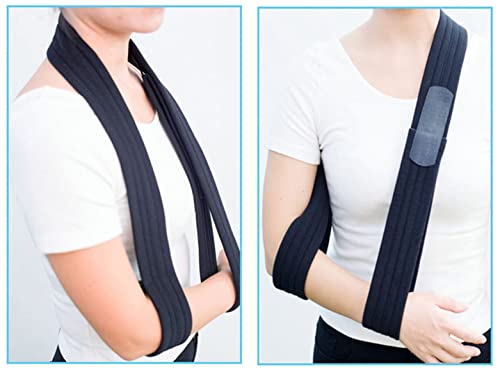 Wisexplorer 71inch/180cm Shoulder Immobilizer Arm Sling, Adjustable Lightweight&Comfortable Effective Medical Arm Support Sling for Rotator Cuff Torn Arm Wrist Hand Elbow Injury, Broken & Fractured Bones(Black) - Image 5