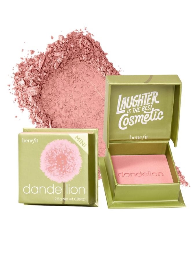 بينيفت أحمر خدود بنفت كوزمتكس دانديليون بيبي بينك المضيء - لون وردي فاتح ناعم، لمسة نهائية ساتانية طبيعية، لون قابل للتكثيف، أحمر خدود بودرة خفيف الوزن يدوم طويلاً، 2.5 غرام - Image 1