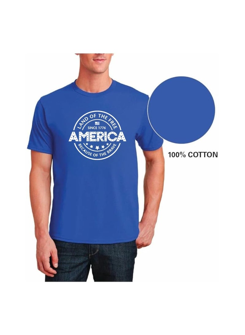 PRINTSHOP4ME USA Printed Men's T-Shirt–Half Sleeve,Soft Cotton Fabric|Comfortable&Stylish|Casual Tshirt For Everyday Wear|Round Neck Tshirt - Image 5