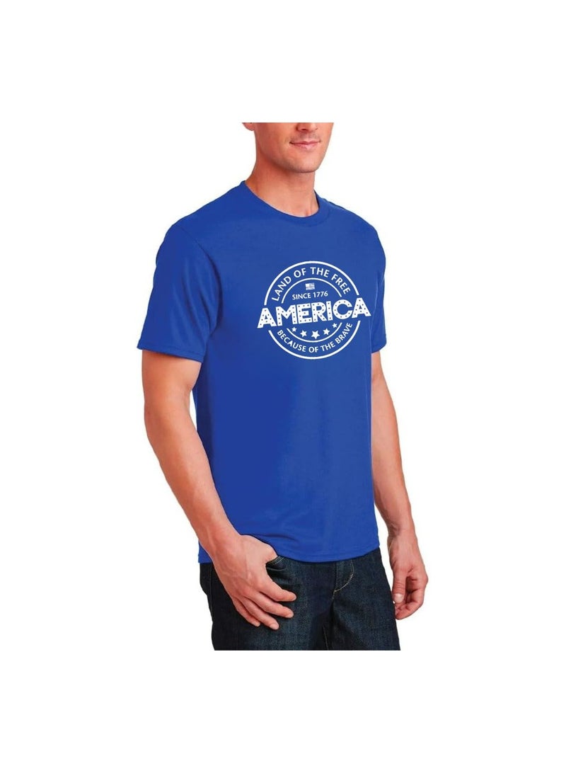 PRINTSHOP4ME USA Printed Men's T-Shirt–Half Sleeve,Soft Cotton Fabric|Comfortable&Stylish|Casual Tshirt For Everyday Wear|Round Neck Tshirt - Image 2