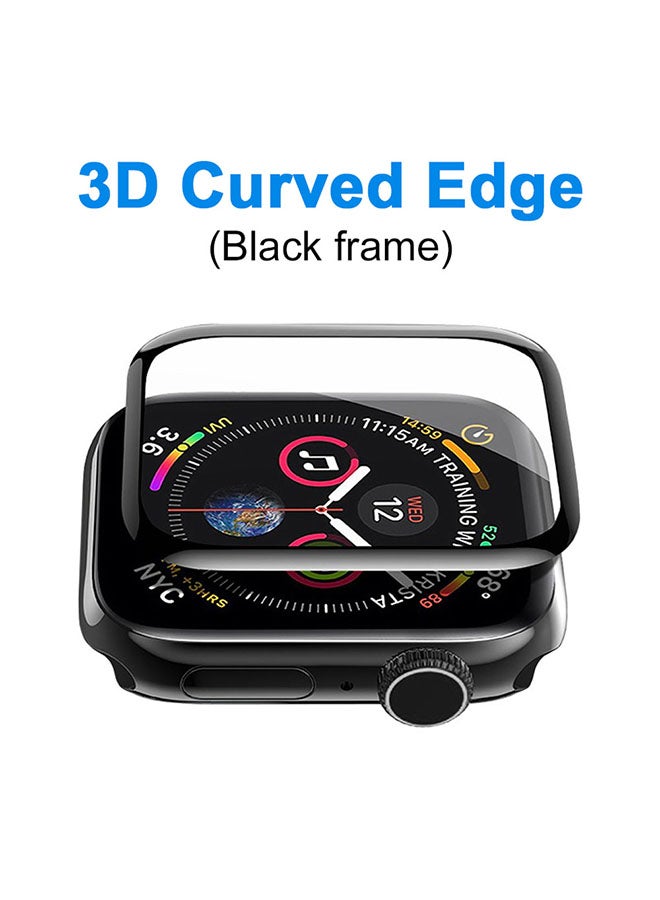 O Ozone (Pack of 2) Screen Protector for Apple Watch Series 10 42mm,Self-Healing HD Clear Flexible TPU Film,Easy Installation Screen Protector - Black - Image 3