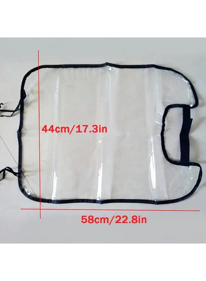 Transparent PVC Car Seat Back Protector Cover 2pcs Universal Fit Anti Kick - Image 3