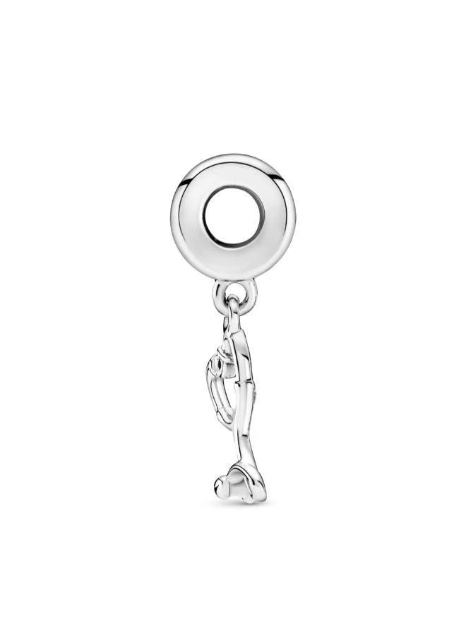 باندورا Stethoscope Heart Dangle Charm